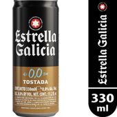 Cerveza sin alcohol 0.0% Estrella Galicia en lata 330 ml