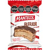 Alfajor relleno de pasta de maní Mantecol 40 grs