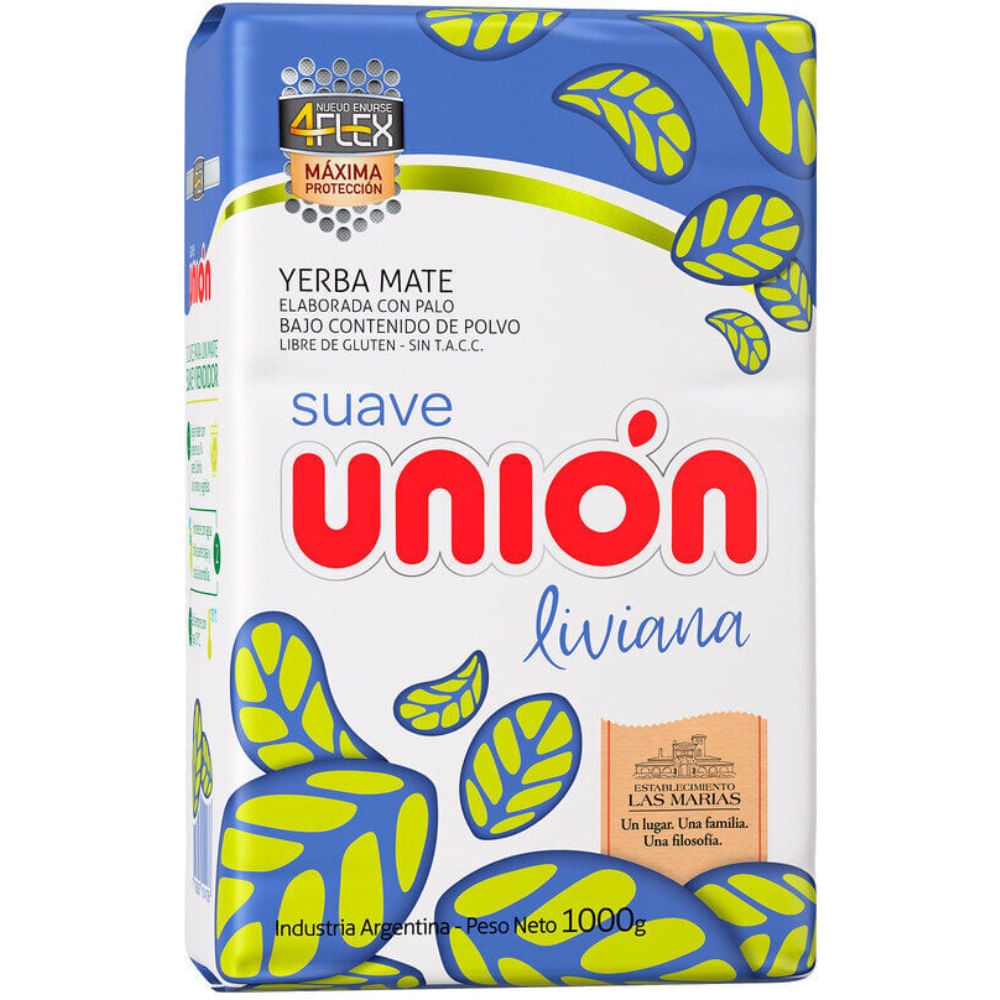 Yerba mate 4flex liviana Unión 1 kg