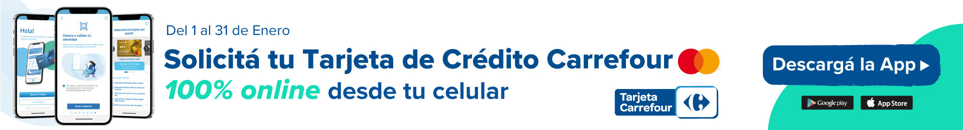Solicitá tu tarjeta de crédito Carrefour